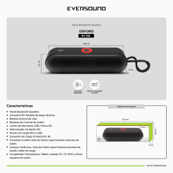 PARLANTE EVERSOUND OXFORD EV100 BLUETOOTH USB - AUX