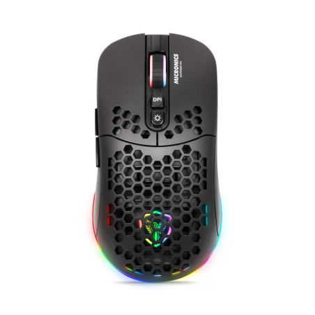 MOUSE GAMER INALAMBRICO RECARGABLE MICRONICS WARRIOR RX MIC GM828RX RGB 7B