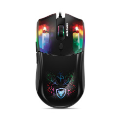 MOUSE GAMER USB MICRONICS NEON MIC GM808 RGB 6B 7200DPI
