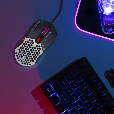 MOUSE GAMER USB CYBERTEL DEFENDER CYB M513 RGB DPI7200