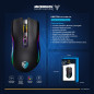 MOUSE  GAMER USB MICRONICS KRIPTON GM801-3M RGB DPI4800 8B