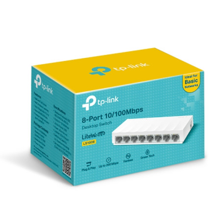 SWITCH TP-LINK TL-LS1008 8 PUERTOS 10/100 MBPS