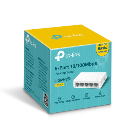 SWITCH TP-LINK TL-LS1005 5 PUERTOS 10/100 MBPS
