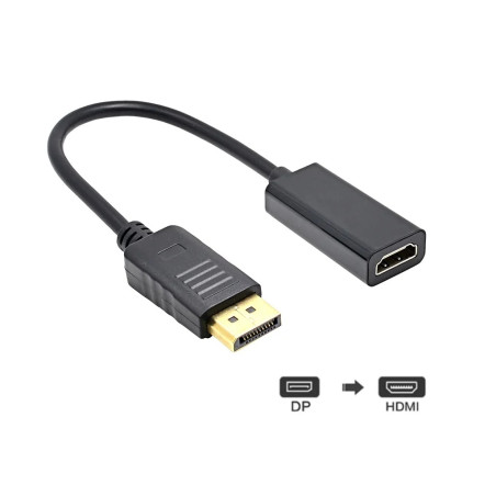 ADAPTADOR COMVERSOR DE DISPLAYPORT A HDMI FHD 2K 4K