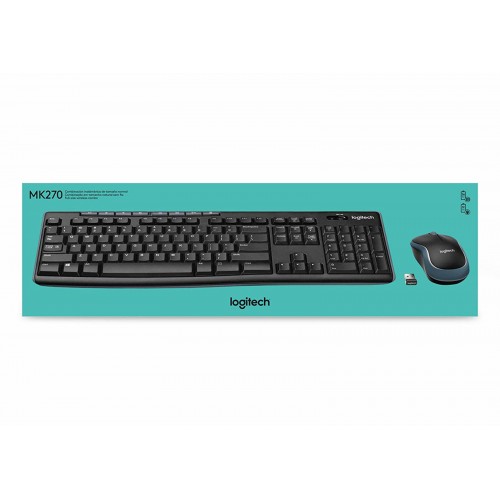 KIT TECLADO + MOUSE LOGITECH MK270 INALAMBRICO