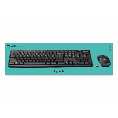 KIT TECLADO + MOUSE LOGITECH MK270 INALAMBRICO