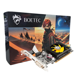 TARJETA DE VIDEO BOETEC GEFORCE GT610 2GB DDR3 64BITS CHIP NVIDIA
