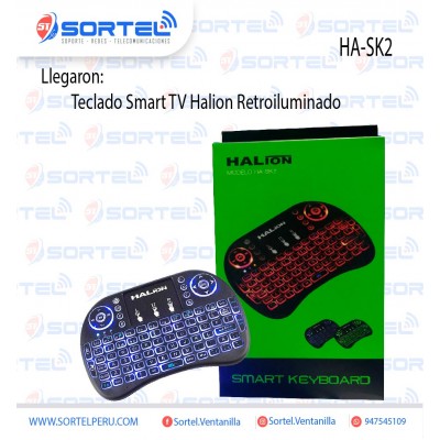 Teclado Smart TV Halion HA-SK2 Retroiluminado