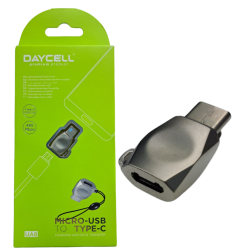 ADAPTADOR OTG DAYCELL UA8 TIPO C A MICRO-USB V8