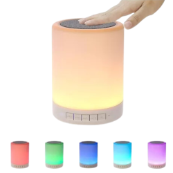 PARLANTE BLUETOOTH TOUCH LAMPARA  CL-617 RGB