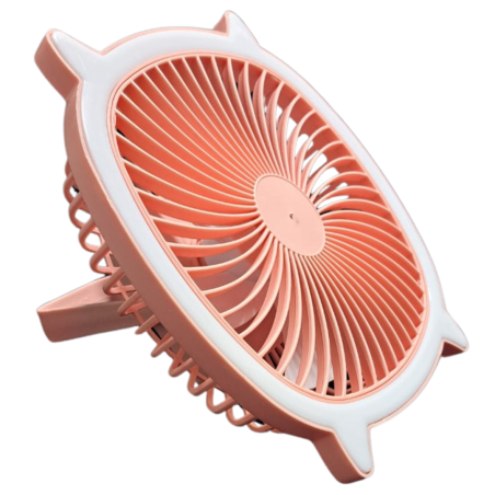 VENTILADOR DE MESA DGL-003 CON LUZ LED VELOCIDAD REGULABLE