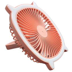 VENTILADOR DE MESA DGL-003 CON LUZ LED VELOCIDAD REGULABLE
