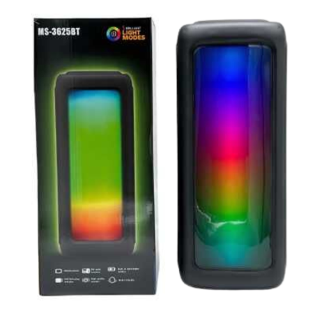 PARLANTE PORTATIL MS-3626BT RGB 8Wx2