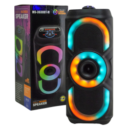 PARLANTE PORTATIL MS-3630BT RGB 10Wx2
