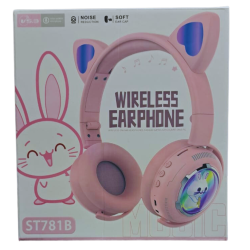 AUDIFONO BLUETOOTH ST781B MODELO CONEJO CON OREJITAS