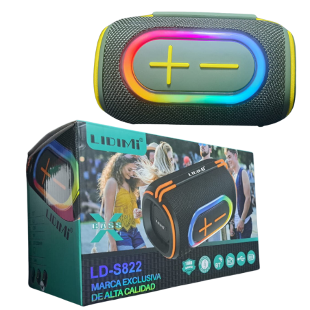 PARLANTE ALTAVOZ LIDIMI LD-S822 X-BASS RGB BT