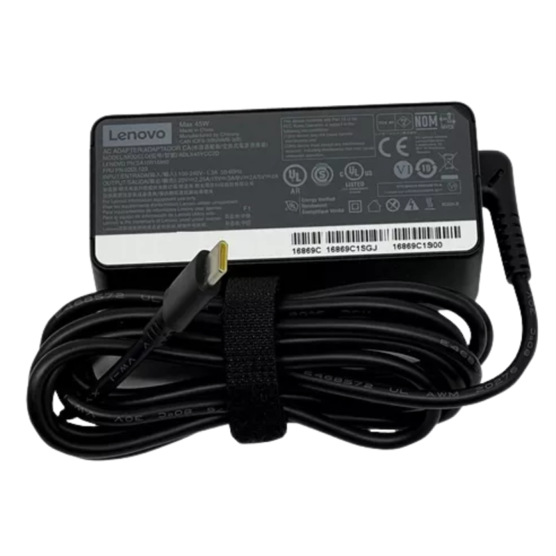 CARGADOR DE LAPTOP LENOVO PUNTA TYPO C 45W