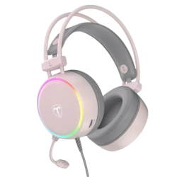 AUDÍFONO GAMER T-DAGGER SONA PINK T-RGH304P RGB