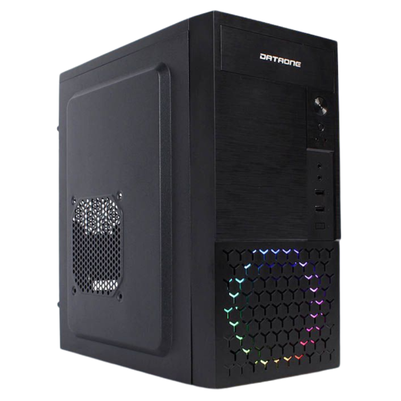 CASE MICRO ATX DATAONE STAR 501 600W FAN LED