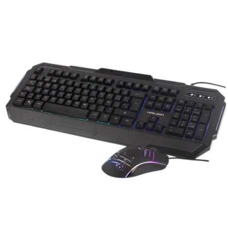 KIT TECLADO+MOUSE GAMER HALION TORNADO HA-818C RGB