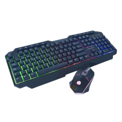 KIT TECLADO + MOUSE GAMER HALION SPARTAN HA-808C LED