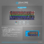 TECLADO GAMER MECANICO ENKORE FALCON 87 ENK1005 RGB SWICTH ROJO