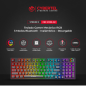 TECLADO GAMER MECANICO RECARGABLE CYBERTEL STRIKER 3 WIFI/BT
