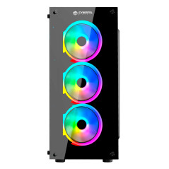 CASE O GABINETE GAMER PARA PC CYBERTEL KILLER CBX5016 RGB VIDRIO TEMPLADO
