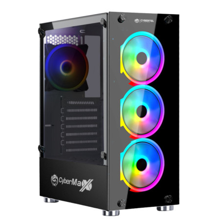 CASE O GABINETE GAMER PARA PC CYBERTEL KILLER CBX5016 RGB VIDRIO TEMPLADO
