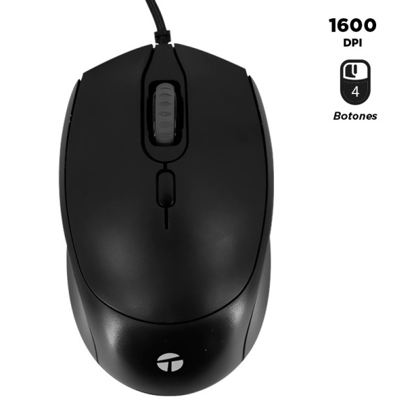 MOUSE OPTICO TEROS TE-1222S CONECCION USB