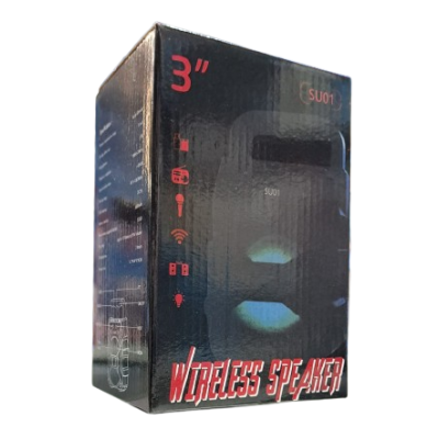 MINI PARLANTE GTS SU01  3 PULGADAS CON LUCES LED RGB