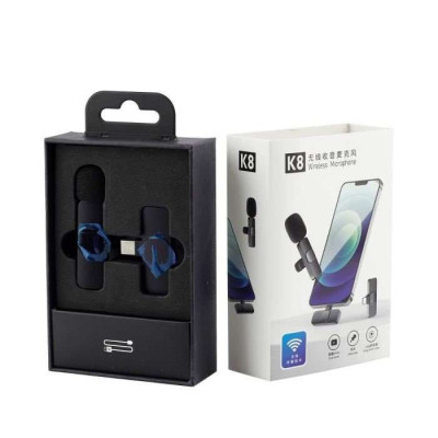 MICROFONO INALAMBRICO SOLAPERO K8 ENTRADA TIPO C