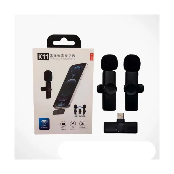 MICROFONO INALAMBRICO SOLAPERO K11 ENTRADA TIPO C