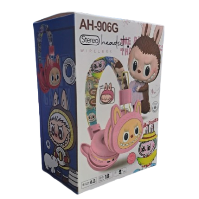 AUDIFONO BLUETOOTH VINCHA MODELO LABUBU STEREO AH-90G