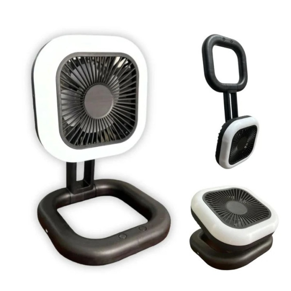 MINI VENTILADOR N0-953 PORTATIL RECARGABLE PLEGABLE CON LED N0-953