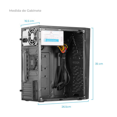 CASE O GABINETE  ENKORE PATRIOT ENC 3005 CON FUENTE PSU 230W RGB