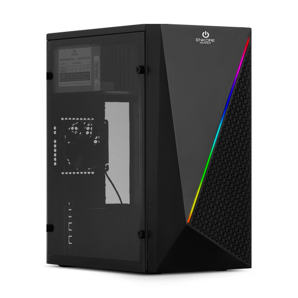 CASE O GABINETE  ENKORE PATRIOT ENC 3005 CON FUENTE PSU 230W RGB
