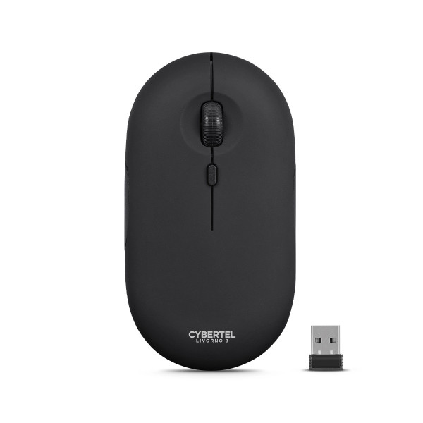 MOUSE INALAMBRICO CYBERTEL LIVORNO 3 CYB M502B  3 MODOS WIFI-BT-RECARGABLE