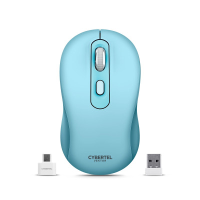 MOUSE INALAMBRICO CYBERTEL VEKTOR CYB M708 - 3MODOS WIFI-BT-RECARGABLE