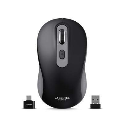 MOUSE INALAMBRICO CYBERTEL VEKTOR CYB M708 - 3MODOS WIFI-BT-RECARGABLE