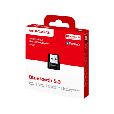 ADAPTADOR USB BLUETOOTH 5.3 MERCUSYS NANO  MA530