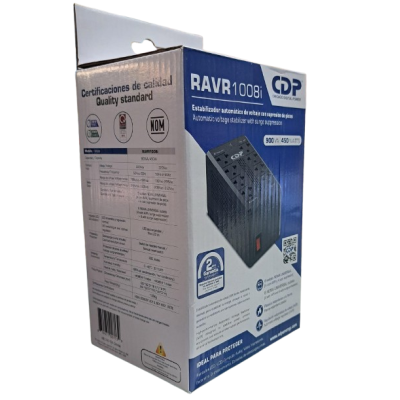 ESTABILIZADOR DE 8 TOMAS CDP RAVR 1008i 900VA 450W