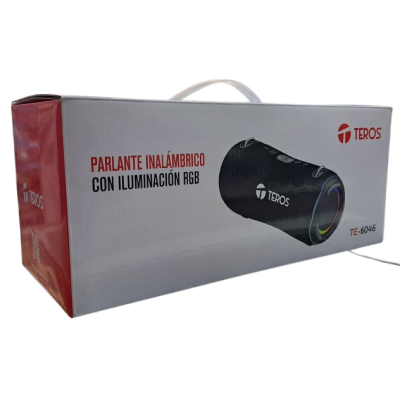 PARLANTE BLUETOOTH TEROS TE-6046 40W CON ILIMINACION RGB COLOR CAMUFLADO