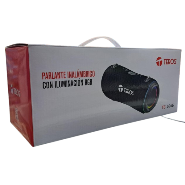 PARLANTE BLUETOOTH TEROS TE-6046 40W CON ILIMINACION RGB COLOR CAMUFLADO