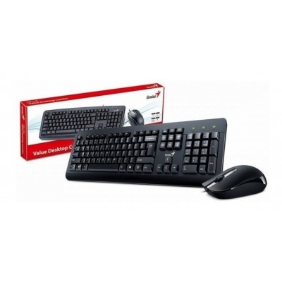 Combo Genius Teclado + Mouse KM-160 Black