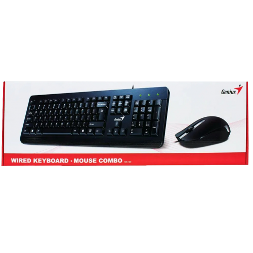 Combo Genius Teclado + Mouse KM-160 Black