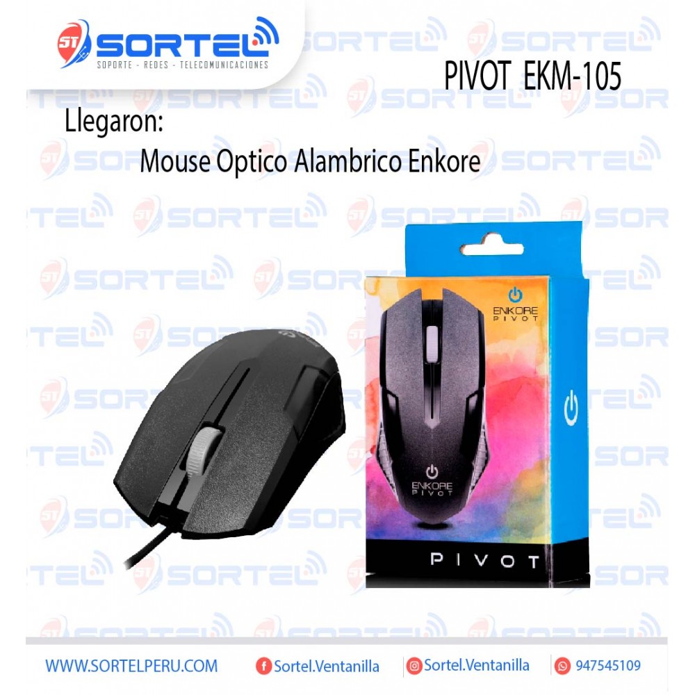 MOUSE USB ENKORE PIVOT ENK105  EN CAJA