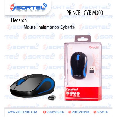MOUSE INALAMBRICO CYBERTEL PRINCE - CYB M300 2.4GHZ