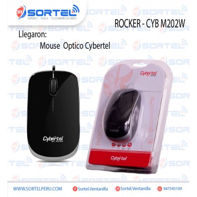 MOUSE OPTICO CYBERTEL ROCKER - CYB M202W