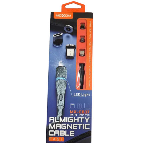 Cable Magnico 3 en 1 Moxom MX-CB37 Para celular